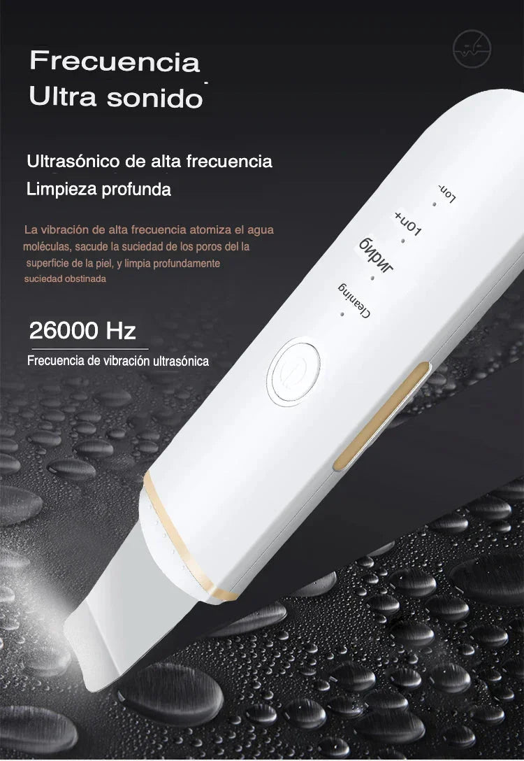 DermaVibra Ultrasonic Skin Scrubber for Radiant Skin