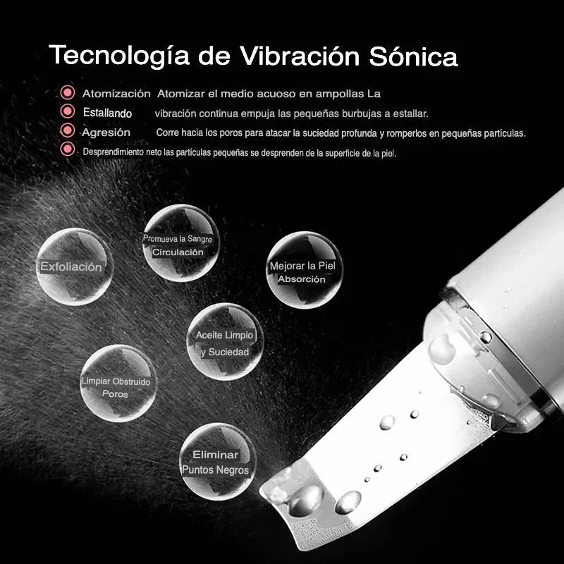 DermaVibra Ultrasonic Skin Scrubber for Radiant Skin