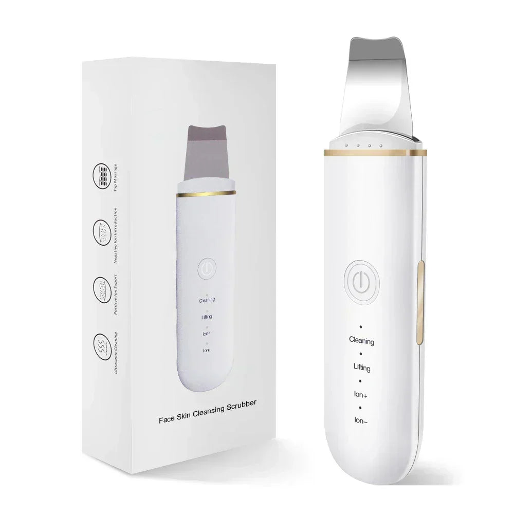 DermaVibra Ultrasonic Skin Scrubber for Radiant Skin