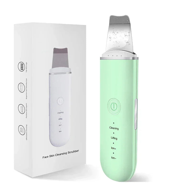 DermaVibra Ultrasonic Skin Scrubber for Radiant Skin