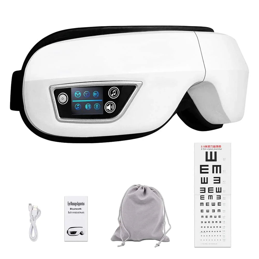 Eye Massager with Hot Compress for Puffiness and Wrinkles