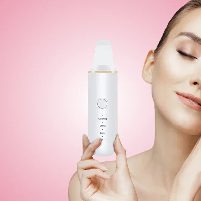 DermaVibra Ultrasonic Skin Scrubber for Radiant Skin